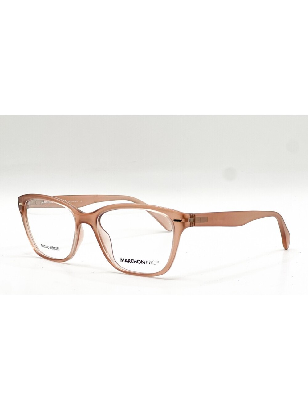 Marchon Nyc M-5801 601 Translucent Brown Blush Authentic Eyeglasses 53-16-140